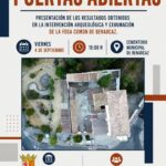 Jornada de puertas abiertas en el cementerio de Benaocaz sobre la exhumación de la fosa común
